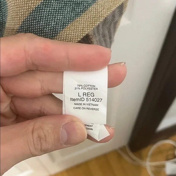 L.L. Bean Multicolor Striped Half-Zip Pullover - Picture 4 of 4